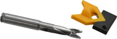 Kennametal - 10 to 10.49mm Diam, 3xD, 31.5mm Max Depth, 7/16" Shank Diam, 41.4mm Flute, 92.08mm OAL, Replaceable Tip Drill - KTIP03946HP Insert, J Seat Size, Series KenTIP - Makers Industrial Supply