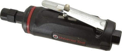 Universal Tool - 1/4" Collet, Straight Handle, Angle Air Die Grinder - 23,000 RPM, Rear Exhaust, 4 CFM, 0.66 hp, 90 psi, 1/4 NPT - Makers Industrial Supply