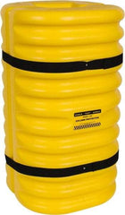 Eagle - 24" Wide x 24" Deep x 42" High, High Density Polyethylene Column Protector - Fits 8" Columns, Yellow - Makers Industrial Supply