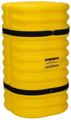 Eagle - 24" Wide x 24" Deep x 42" High, High Density Polyethylene Column Protector - Fits 10" Columns, Yellow - Makers Industrial Supply