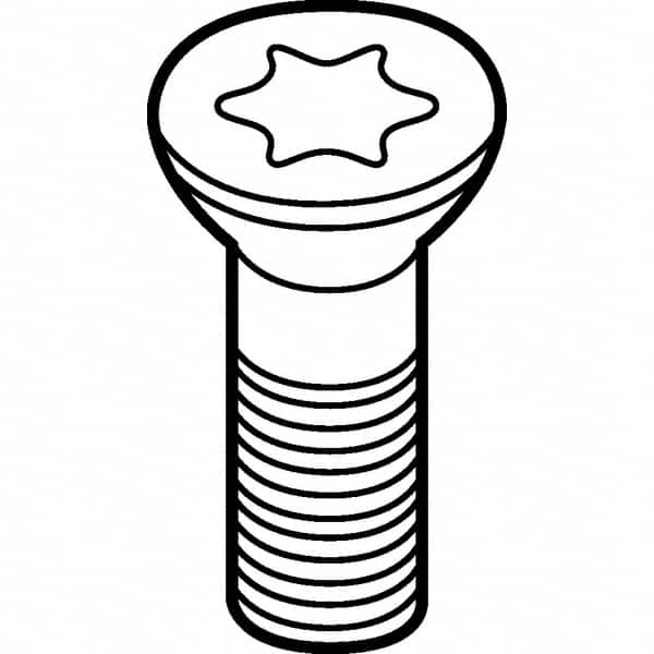 Kennametal - Torx Cap Screw for Indexable Roughing - M4 Thread, For Use with Inserts - Makers Industrial Supply