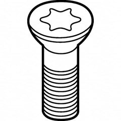 Kennametal - Torx Cap Screw for Indexable Milling - M2.5x0.45 Thread, For Use with Inserts - Makers Industrial Supply