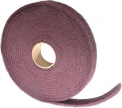 3M - 30' Long x 2" Wide Nonwoven Roll - Very Fine Grade, Purple, Aluminum Oxide - Makers Industrial Supply