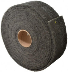 3M - 30' Long x 4" Wide Nonwoven Roll - Very Fine Grade, Gray, Silicon Carbide - Makers Industrial Supply