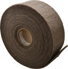 3M - 30' Long x 4" Wide Nonwoven Roll - Medium Grade, Tan, Aluminum Oxide - Makers Industrial Supply