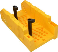 Stanley - 22.5°, 45°, 60°, 90° Back/Panel Saw Miter Box Only - 4-1/4" Box Width x 12" Box Length - Makers Industrial Supply