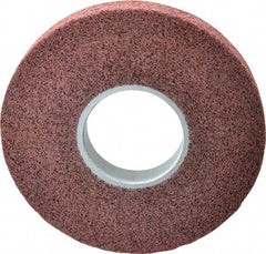 3M - 8" Diam, 1" Face Width, 3" Center Hole, Medium Grade, Aluminum Oxide Deburring Wheel - Convolute, Medium Density 5 Grade, 4,500 RPM - Makers Industrial Supply