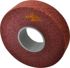 3M - 8" Diam, 2" Face Width, 3" Center Hole, Coarse Grade, Aluminum Oxide Deburring Wheel - Convolute, Soft Density 4 Grade, 4,500 RPM - Makers Industrial Supply