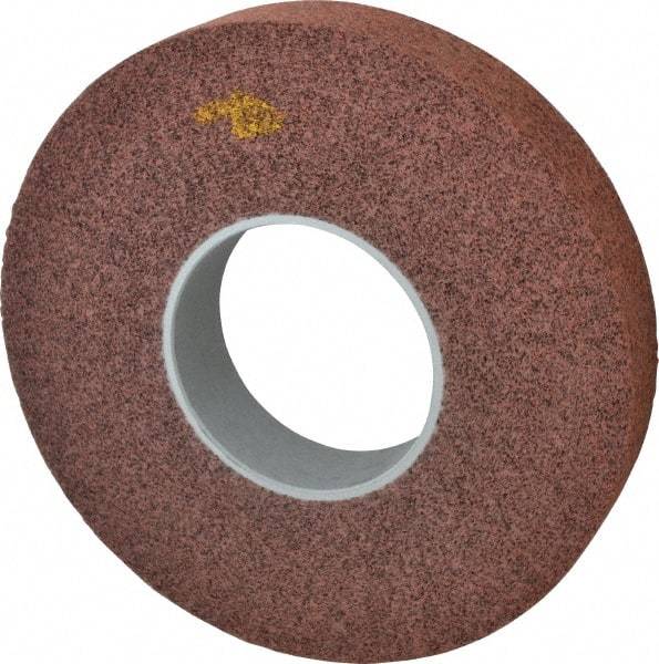 3M - 12" Diam, 2" Face Width, 5" Center Hole, Medium Grade, Aluminum Oxide Deburring Wheel - Convolute, Medium Density 5 Grade, 3,000 RPM - Makers Industrial Supply