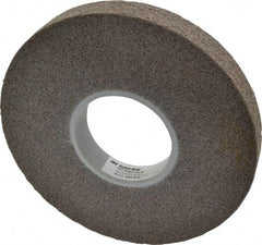 3M - 8" Diam, 1" Face Width, 3" Center Hole, Fine Grade, Aluminum Oxide Deburring Wheel - Convolute, Hard Density 7 Grade, 4,500 RPM - Makers Industrial Supply