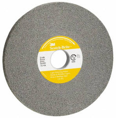 3M - 14" Diam, 2" Face Width, 8" Center Hole, Fine Grade, Silicon Carbide Deburring Wheel - Convolute, Soft Density 6 Grade, 2,550 RPM - Makers Industrial Supply