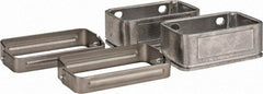 KabelSchlepp - 4.57 Inch Outside Width x 2.68 Inch Outside Height, Cable and Hose Carrier Stainless Steel Tube Mounting Bracket Set - 5.51 Inch Bend Radius, 4.01 Inch Inside Width x 2.05 Inch Inside Height - Makers Industrial Supply