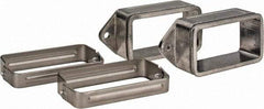 KabelSchlepp - 4.57 Inch Outside Width x 2.52 Inch Outside Height, Cable and Hose Carrier Stainless Steel Tube Mounting Bracket Set - 5.51 Inch Bend Radius, 4.01 Inch Inside Width x 2.05 Inch Inside Height - Makers Industrial Supply