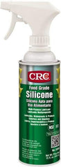 CRC - 16 oz Trigger Spray Can Nondrying Film/Silicone Penetrant/Lubricant - Clear & White, -40°F to 400°F, Food Grade - Makers Industrial Supply