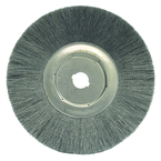 14" Diameter - Crimped Filament Wheel Brush - 0.055/80 Grit - Makers Industrial Supply