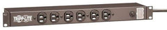 Tripp-Lite - 14 Outlets, 120 Volts, 15 Amps, 15' Cord, Power Outlet Strip - Rack Mount, 5-15P NEMA Configuration, 17-1/2" Strip, UL1449 3rd Edition - Makers Industrial Supply