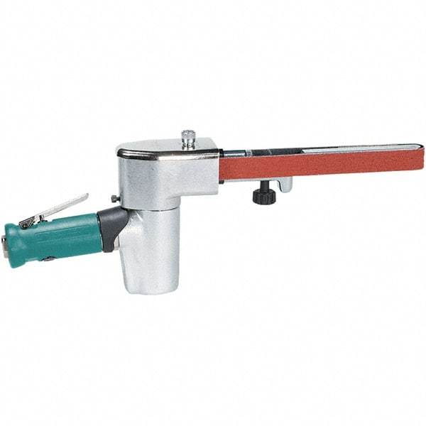 Dynabrade - 1/4 to 3/4 x 20-1/2 Inch, 20,000 RPM Air Belt Sander - 0.5 Hp, 1/4 NPT Inlet, 28 CFM Air Consumption, 4,550 FPM Speed - Makers Industrial Supply