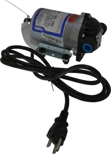 Pentair - 1/10 HP, 3/8 Inlet Size, 3/8 Outlet Size, ByPass, Diaphragm Spray Pump - 115 Input Voltage, Polypropylene, 1.40 Max GPM - Makers Industrial Supply