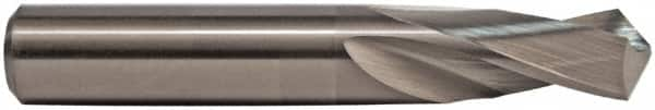 M.A. Ford - 37/64" 118° Spiral Flute Solid Carbide Screw Machine Drill Bit - ALtima Finish, Right Hand Cut, 1-5/8" Flute Length, 3-1/2" OAL, Straight Shank - Makers Industrial Supply