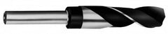 Chicago-Latrobe - 1-23/64" Drill, 118° Point, High Speed Steel Silver Deming & Reduced Shank Drill Bit - Oxide Finish, 6" OAL, Flats on Shank, 3-1/8" Flute Length, Right Hand Cut, Standard Point, Spiral Flute, Regular Spiral - Makers Industrial Supply