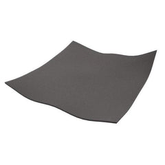 Made in USA - 12" Long, 12" Wide, 1/8" Thick, Neoprene Rubber Foam Sheet - 65 to 75 Durometer, Black, -40 to 220°F, 1,500 psi Tensile Strength, Stock Length - Makers Industrial Supply