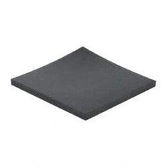 Made in USA - 12" Long, 12" Wide, 1" Thick, Buna-N Rubber Foam Sheet - 50 to 60 Durometer, Black, -40 to 212°F, 1,500 psi Tensile Strength, Stock Length - Makers Industrial Supply