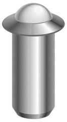 Gibraltar - 0.0643" Body Length x 5/16" Body Diam, 2 Lb Init to 5 Lb Final End Force, Stainless Steel Press Fit Ball Plunger - 1/4" Ball Diam, 0.09" Max Ball Reach, 0.045" Flange Thickness - Makers Industrial Supply