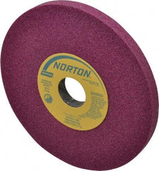 Norton - 7" Diam x 1-1/4" Hole x 1/2" Thick, I Hardness, 46 Grit Surface Grinding Wheel - Aluminum Oxide, Type 1, Coarse Grade, 3,600 Max RPM, Vitrified Bond, No Recess - Makers Industrial Supply