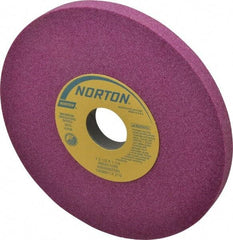 Norton - 7" Diam x 1-1/4" Hole x 1/2" Thick, I Hardness, 60 Grit Surface Grinding Wheel - Aluminum Oxide, Type 1, Medium Grade, 3,600 Max RPM, Vitrified Bond, No Recess - Makers Industrial Supply