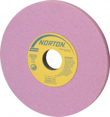 Norton - 7" Diam x 1-1/4" Hole x 1/2" Thick, K Hardness, 60 Grit Surface Grinding Wheel - Aluminum Oxide, Type 1, Medium Grade, 3,600 Max RPM, Vitrified Bond, No Recess - Makers Industrial Supply