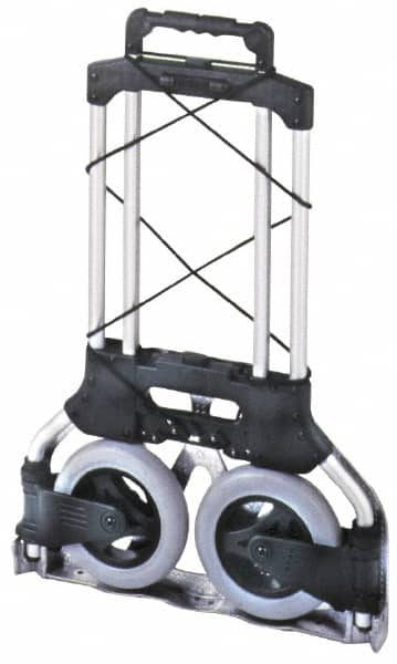 Wesco Industrial Products - 175 Lb Capacity 42" OAH Folding Hand Truck - Aluminum, Rubber Wheels - Makers Industrial Supply