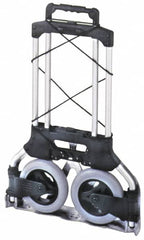 Wesco Industrial Products - 175 Lb Capacity 42" OAH Folding Hand Truck - Aluminum, Rubber Wheels - Makers Industrial Supply