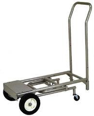 Wesco Industrial Products - 400 Lb Capacity Hand Truck - Swept Back Handle, Steel, Semi-Pneumatic Wheels - Makers Industrial Supply