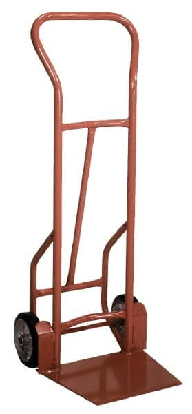 Wesco Industrial Products - 900 Lb Capacity 53" OAH Hand Truck - Swept Back Handle, Steel, Mold-On Rubber Wheels - Makers Industrial Supply