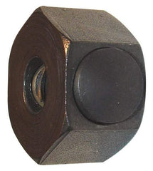 Morton Machine Works - M8x1.25 Metric Coarse Steel Right Hand Push Button Hex Nut - 26mm Across Flats, 16mm High, Black Oxide Finish - Makers Industrial Supply