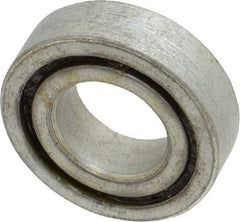 Value Collection - 7/16" Bore Diam, 7/8" OD, Open Unground Full Complement Radial Ball Bearing - 1/4" Wide, 1 Row, Round Bore, 258 Lb Dynamic Capacity - Makers Industrial Supply