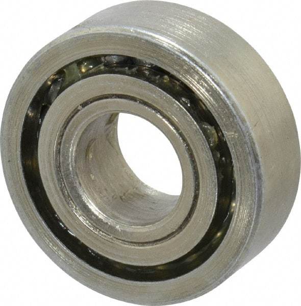 Value Collection - 3/8" Bore Diam, 15/16" OD, Open Unground Full Complement Radial Ball Bearing - 5/16" Wide, 1 Row, Round Bore, 371 Lb Dynamic Capacity - Makers Industrial Supply