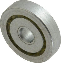 Value Collection - 1/4" Bore Diam, 1-1/16" OD, Open Unground Full Complement Radial Ball Bearing - 1/4" Wide, 1 Row, Round Bore, 484 Lb Dynamic Capacity - Makers Industrial Supply