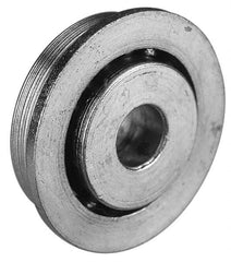 Value Collection - 1/2" Bore Diam, 1-3/4" OD, Open Unground Full Complement Radial Ball Bearing - With Flange, 1 Row, Round Bore, 1,187 Lb Dynamic Capacity - Makers Industrial Supply