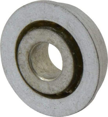 Value Collection - 5/16" Bore Diam, 7/8" OD, Open Unground Full Complement Radial Ball Bearing - With Flange, 1 Row, Round Bore, 341 Lb Dynamic Capacity - Makers Industrial Supply