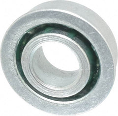 Value Collection - 1/2" Bore Diam, 1-1/8" OD, Open Unground Full Complement Radial Ball Bearing - With Flange, 1 Row, Round Bore, 533 Lb Dynamic Capacity - Makers Industrial Supply