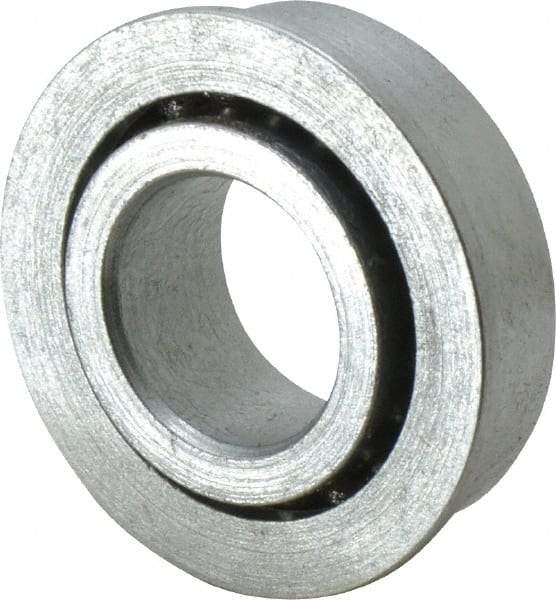 Value Collection - 5/8" Bore Diam, 1-1/4" OD, Open Unground Full Complement Radial Ball Bearing - With Flange, 1 Row, Round Bore, 594 Lb Dynamic Capacity - Makers Industrial Supply