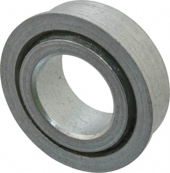 Value Collection - 3/4" Bore Diam, 1-3/8" OD, Open Unground Full Complement Radial Ball Bearing - With Flange, 1 Row, Round Bore, 650 Lb Dynamic Capacity - Makers Industrial Supply