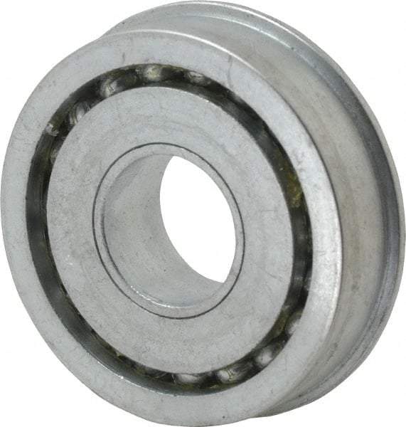 Value Collection - 3/4" Bore Diam, 2" OD, Open Unground Full Complement Radial Ball Bearing - With Flange, 1 Row, Round Bore, 1,384 Lb Dynamic Capacity - Makers Industrial Supply