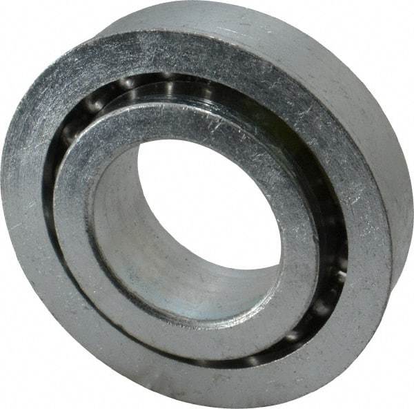 Value Collection - 1" Bore Diam, 2" OD, Open Unground Full Complement Radial Ball Bearing - With Flange, 1 Row, Round Bore, 1,384 Lb Dynamic Capacity - Makers Industrial Supply