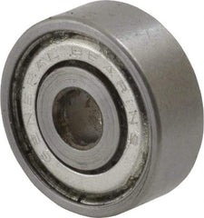 Value Collection - 3/16" Bore Diam, 11/16" OD, Double Shield Unground Retainer Type Radial Ball Bearing - 1/4" Wide, 1 Row, Round Bore, 300 Lb Dynamic Capacity - Makers Industrial Supply