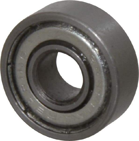 Value Collection - 1/4" Bore Diam, 11/16" OD, Double Shield Unground Retainer Type Radial Ball Bearing - 1/4" Wide, 1 Row, Round Bore, 300 Lb Dynamic Capacity - Makers Industrial Supply