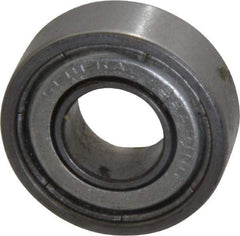 Value Collection - 3/8" Bore Diam, 7/8" OD, Double Shield Unground Retainer Type Radial Ball Bearing - 9/32" Wide, 1 Row, Round Bore, 450 Lb Dynamic Capacity - Makers Industrial Supply