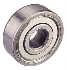 Value Collection - 7/16" Bore Diam, 1-3/8" OD, Double Shield Unground Retainer Type Radial Ball Bearing - 7/16" Wide, 1 Row, Round Bore, 915 Lb Dynamic Capacity - Makers Industrial Supply