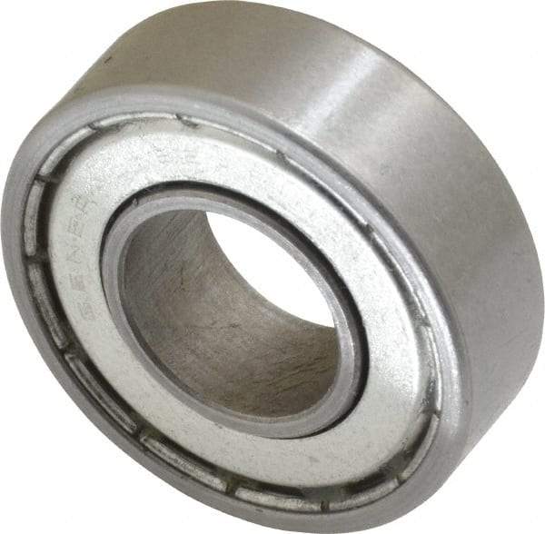 Value Collection - 5/8" Bore Diam, 1-3/8" OD, Double Shield Unground Retainer Type Radial Ball Bearing - 7/16" Wide, 1 Row, Round Bore, 915 Lb Dynamic Capacity - Makers Industrial Supply